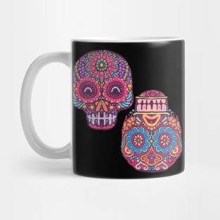 Sugar Skull Mandala Flower Mug